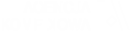Na zdjęciu znajduje się logo Agencja Komediowa w białym kolorze na czarnym tle. Po prawej stronie widoczny jest charakterystyczny znak graficzny z geometrycznym rombem.